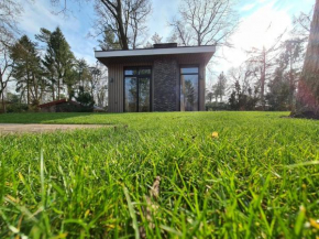 Eco holiday home with platform on a beautiful pond